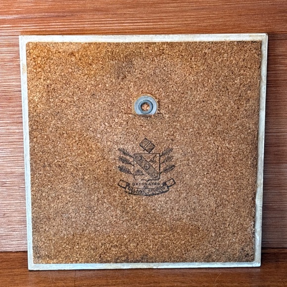 Vintage Equestrian Tile /Trivet 6"×6" Delano Studio Jumping Horse Farmcore - Picture 2 of 8